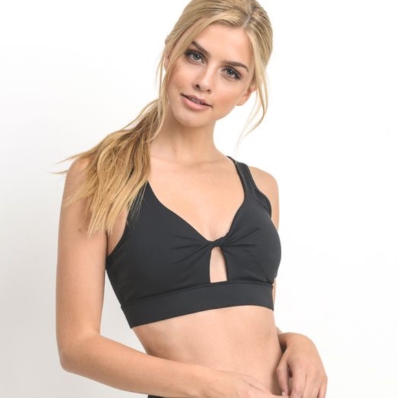 FRONT TWIST SPORTS BRA - Picture 2 of 3